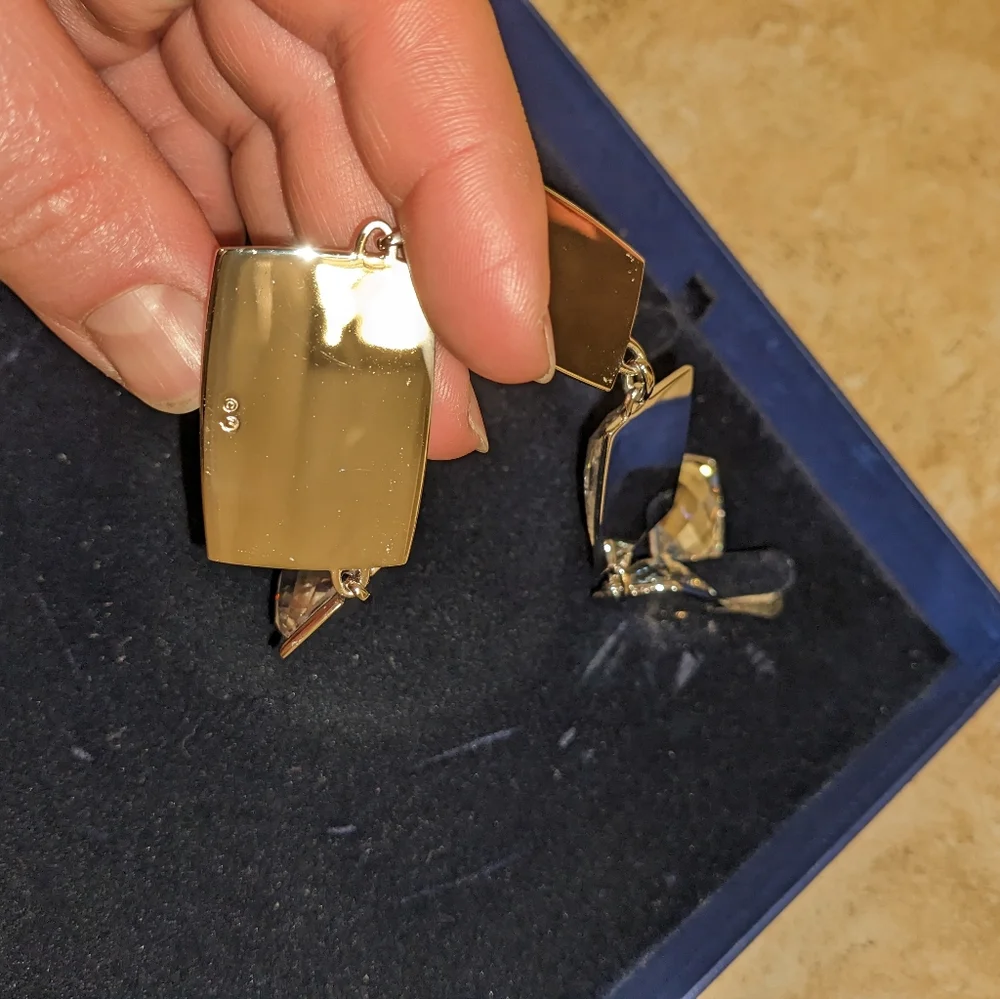 Swarovski Gold Crystal Statement Necklace